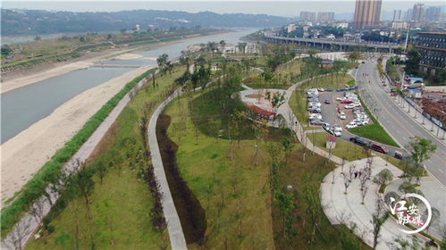 江安縣小壩濱江市政景觀工程項目建設(shè)已完成90